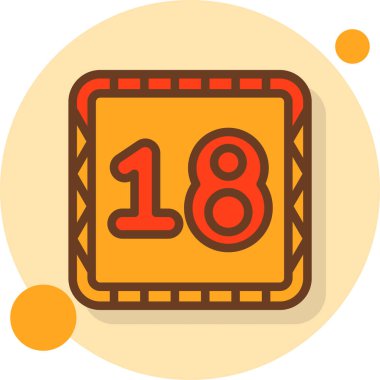 Takvim simgesinin vektör illüstrasyonu