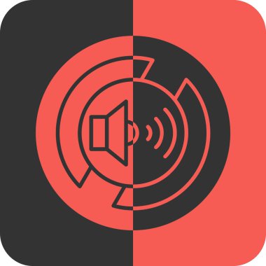 Müzik çalar simgesinin vektör illüstrasyon tasarımı