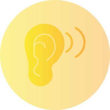 İnsan kafası simgesi, ana hatlı vektör çizimi