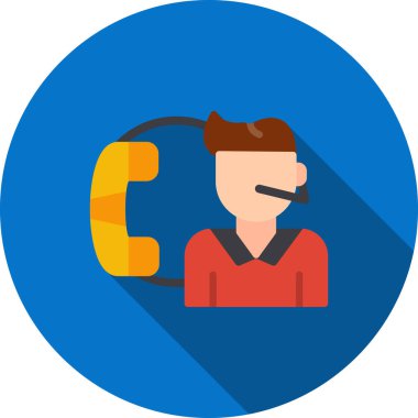 İş adamı çağrı merkezi operatörü