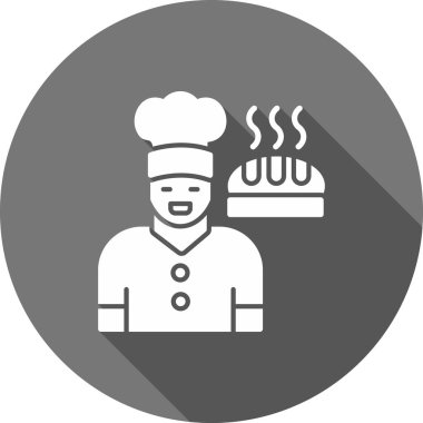 Şef simge vektör illüstrasyonu