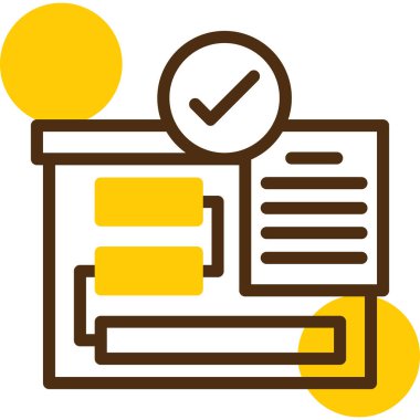 Belge. Web simgesi basit illüstrasyon