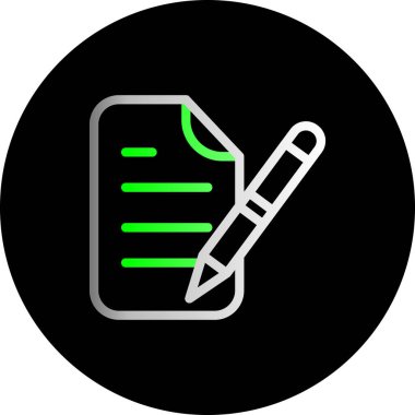 Belge simgesinin vektör illüstrasyonu