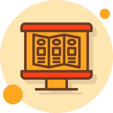 Kitap eğitimi kitaplığı simgesi - özet biçimi