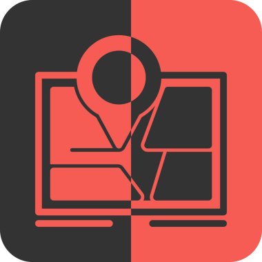 Konum pin vektör simgesi