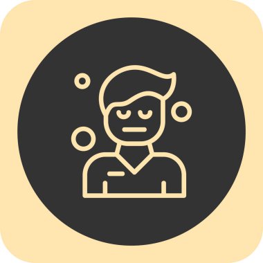 Bir insan simgesinin vektör illüstrasyonu