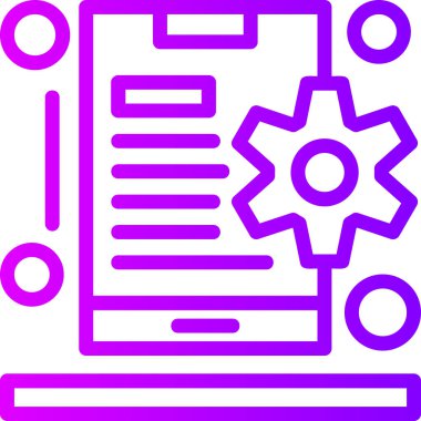 Belge. Web simgesi basit illüstrasyon