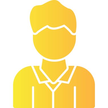 Adamım. Web simgesi basit illüstrasyon