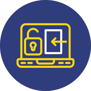 Web simgesi. Güvenliğin vektör çizimi