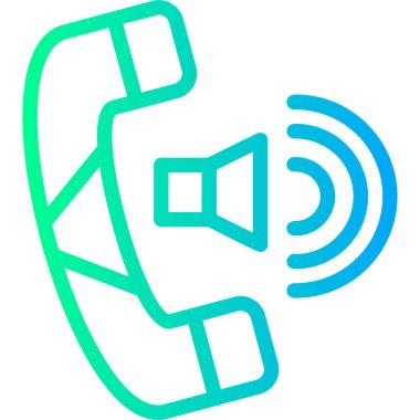 Telefon çağrı ikonu. Web için telefon vektör simgelerinin özet çizimi