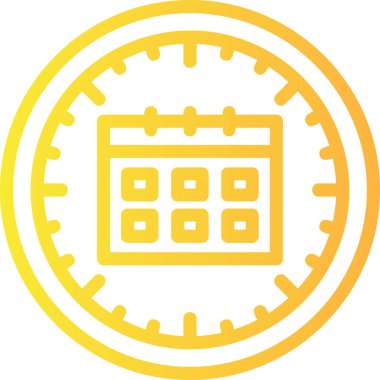 Takvim simgesi vektör illüstrasyonu