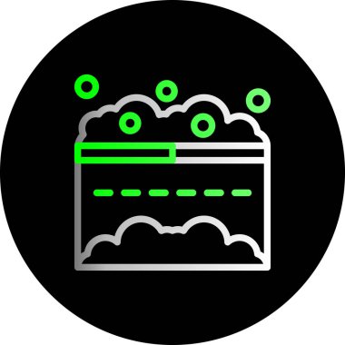 Güzel Takvim Satır Vektörü Simgesi