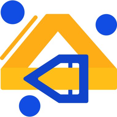 ok yönü ok simgesi doldurulmuş - taslak biçimi