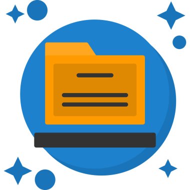 dosya dizini simgesi, vektör illüstrasyonu