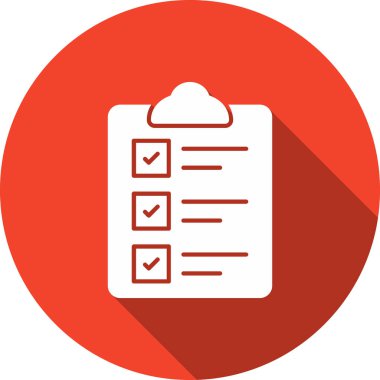 Kontrol Listesi Düz Vektör Simgesi