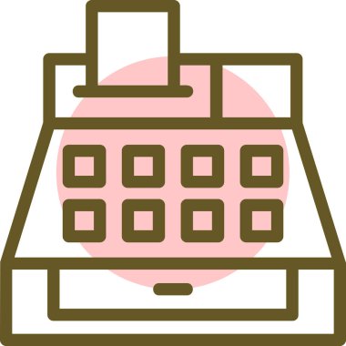 Takvim simgesi vektör illüstrasyonu