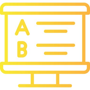 Belge. Web simgesi basit illüstrasyon