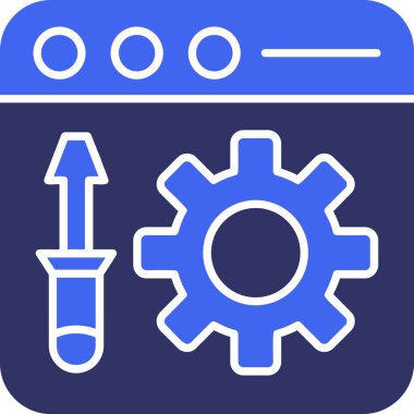 Seo simgesinin vektör illüstrasyonu