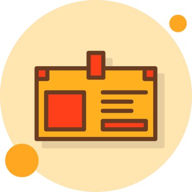 düz dizaynlı işletme panosu vektör simgesi