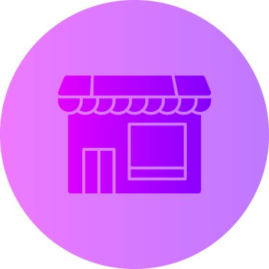 Dükkan. Web simgesi basit tasarım