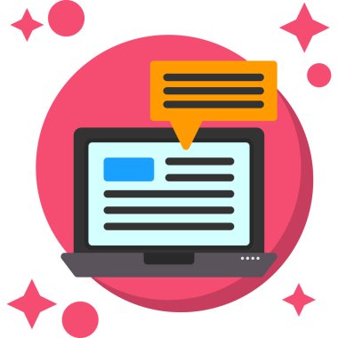 Bilgisayar. Web simgesi vektör illüstrasyonu