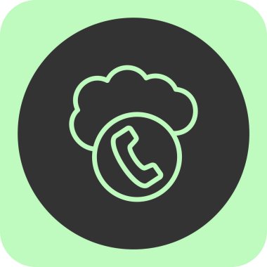 Telefon simgesi vektör illüstrasyonu