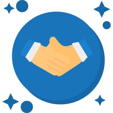 İş el sıkışma vektör çizim