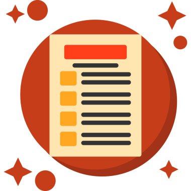 Gazete simgesi, vektör illüstrasyonu