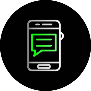 Vektör sohbet simgesi illüstrasyonu