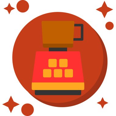 para makinesi simgesi rozet biçiminde