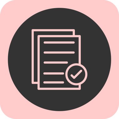 vektör illüstrasyon simgesini kontrol et