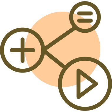 Vektör müzik simgesi illüstrasyonu