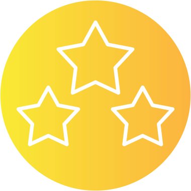 Yıldızlar. Web simgesi basit illüstrasyon