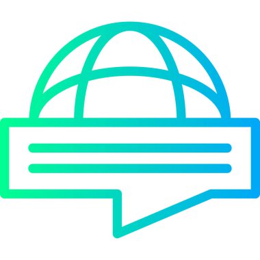 Sohbet kabarcığı vektör illüstrasyonu