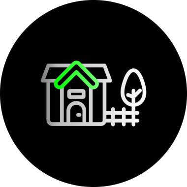 Soyut arkaplanda emlak simgesi izole edildi