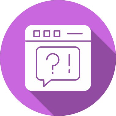 Tarayıcı. Web simgesi basit illüstrasyon