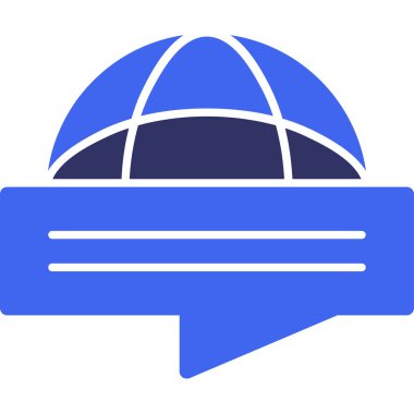 Sohbet simgesinin vektör illüstrasyonu