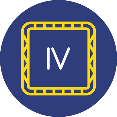 V harfi, v simgesi vektör illüstrasyonu