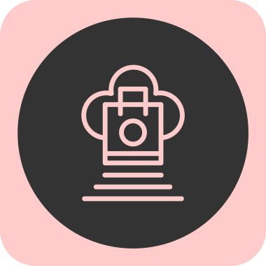 kamera simgesi vektör illüstrasyonu