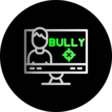 Eşsiz Bilgisayar Vektör Satırı Simgesi