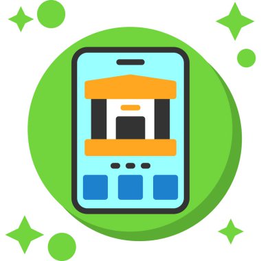 Cep telefonu. Web simgesi