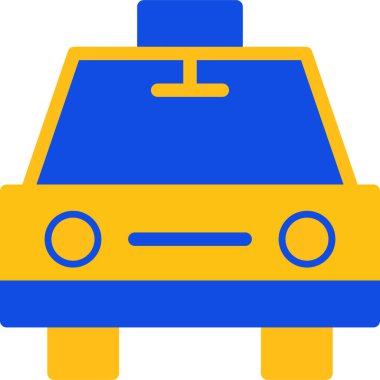 araba dağıtım servisi simgesi düz stil