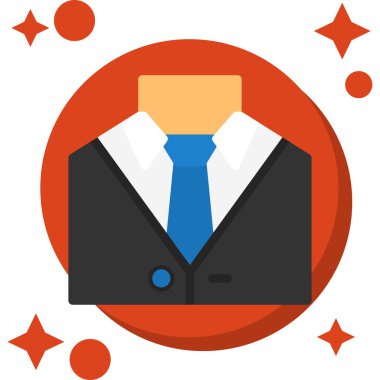 İş adamı vektör simgesi düz illüstrasyon