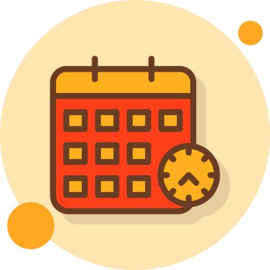 Takvim. Web simgesi basit illüstrasyon