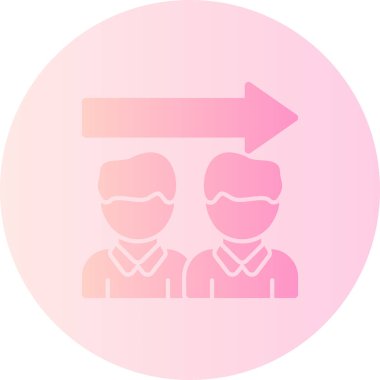 Modern insanların vektör illüstrasyonu