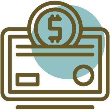 bankacılık simgesi vektör illüstrasyonu