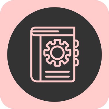 kitap simgesi, vektör illüstrasyonu