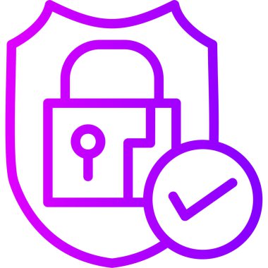 ikon vektör illüstrasyonunu kilitle