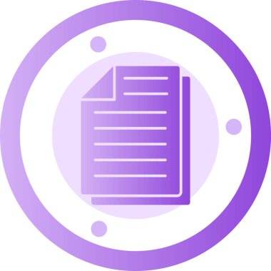 belge simgesi vektör illüstrasyonu