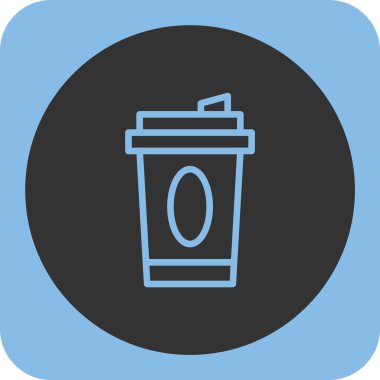 kahve fincanı simgesi, vektör illüstrasyonu